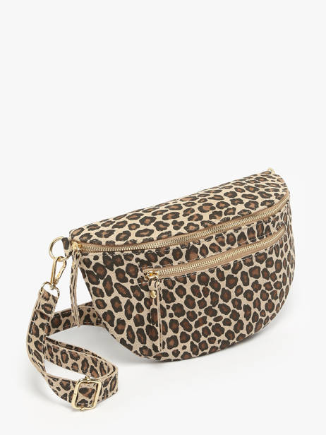 Heuptasje Velvet Leopardo Leder Milano Beige velvet leopardo VL24091 ander zicht 1